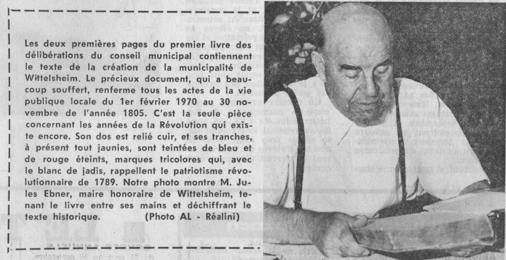 Lire la suite à propos de l’article Les 28 maires de Wittelsheim depuis la Révolution